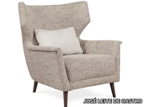 ABSOLUT - Wing fabric armchair with armrests _ JOSÉ LEITE DE CASTRO