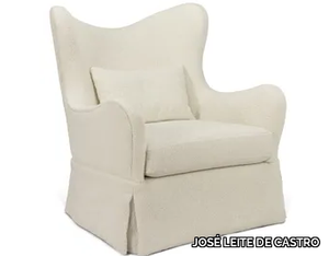 DUVET - Wing fabric armchair with armrests _ JOSÉ LEITE DE CASTRO