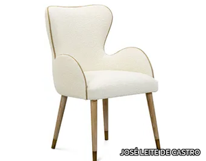 IVY 1 - Upholstered fabric chair with armrests _ JOSÉ LEITE DE CASTRO