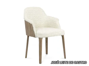 JORDAN I - Upholstered oak chair with armrests _ JOSÉ LEITE DE CASTRO