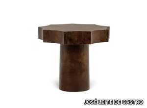 PAMELA - Round walnut coffee table _ JOSÉ LEITE DE CASTRO