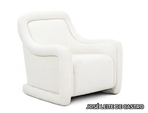 PETRA - Fabric armchair with armrests _ JOSÉ LEITE DE CASTRO