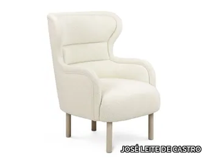 SALEMA - Wing fabric armchair with armrests _ JOSÉ LEITE DE CASTRO