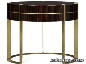 MOON - Oval ebony bedside table _ JOSÉ LEITE DE CASTRO