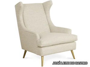 BELMONTE - Wing fabric armchair with armrests _ JOSÉ LEITE DE CASTRO