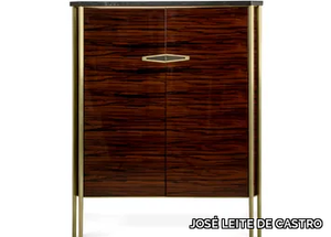 KADOR - Granite and ebony highboard with doors _ JOSÉ LEITE DE CASTRO