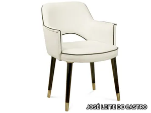RHODE 3 - Upholstered fabric chair with armrests _ JOSÉ LEITE DE CASTRO