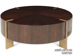MAZU - Low round ebony coffee table _ JOSÉ LEITE DE CASTRO