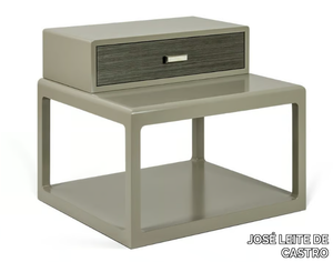 SAGE - Rectangular wooden bedside table with drawer _ JOSÉ LEITE DE CASTRO