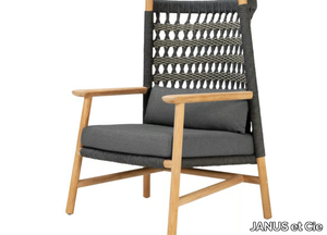 ANATRA - High-back olefin rope armchair _ JANUS et Cie