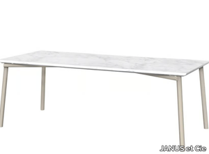 ANATRA - Rectangular dining table with marble or ceramic top _ JANUS et Cie