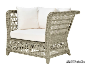 ARBOR CLUB - Club JanusFiber® armchair with armrests _ JANUS et Cie