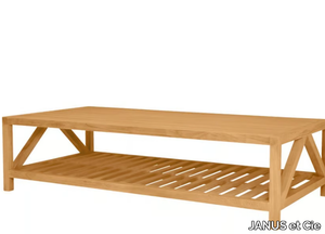 ARBOR GRANDE - Rectangular teak coffee table _ JANUS et Cie