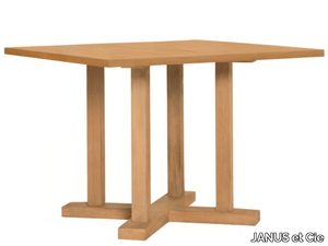 ARBOR - Square teak dining table _ JANUS et Cie