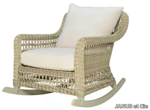 ARBOR - Rocking JanusFiber® armchair with armrests _ JANUS et Cie