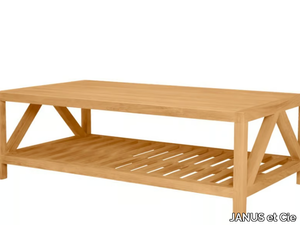 ARBOR - Rectangular teak coffee table _ JANUS et Cie