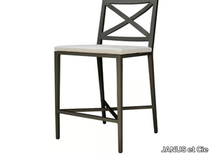 AZIMUTH CROSS - Powder coated aluminium stool _ JANUS et Cie