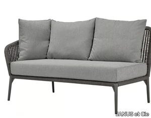 KNOT MODULE 2 SEAT - Olefin rope and aluminium 2 seat module for sofa _ JANUS et Cie