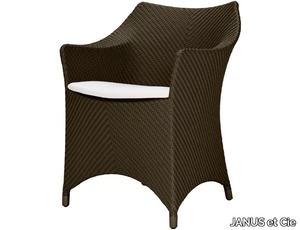 AMARI - JanusFiber® garden armchair with armrests _ JANUS et Cie