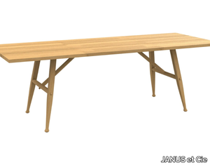 SERENGETI - Rectangular teak garden table _ JANUS et Cie