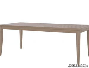 RELAIS - Rectangular teak dining table _ JANUS et Cie