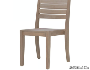 RELAIS - Stackable teak chair _ JANUS et Cie