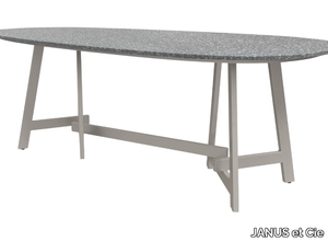 CHOPSTIX 221 - Oval stone table _ JANUS et Cie