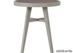 ROCK GARDEN - Round teak garden side table _ JANUS et Cie