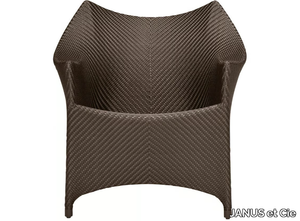 AMARI - JanusFiber® garden armchair with armrests _ JANUS et Cie