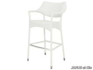 AMARI - JanusFiber® stool with armrests _ JANUS et Cie