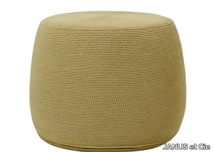 BON VIVANT - Round polypropylene garden pouf _ JANUS et Cie