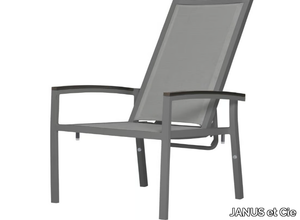 DUO - Recliner deck chair with armrests _ JANUS et Cie