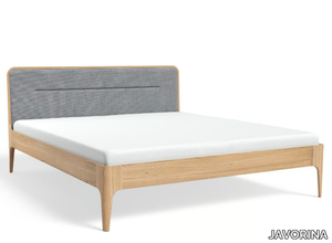 AIRA 180x200 - Wooden double bed with upholstered headboard _ JAVORINA