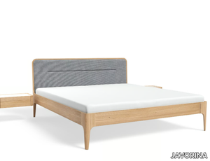 AIRA 180x200L - Wooden double bed with integrated nightstands _ JAVORINA