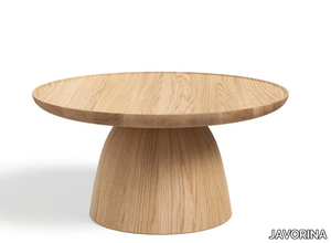 HRÍB - Round wooden coffee table _ JAVORINA
