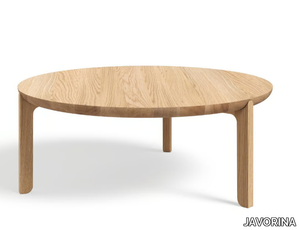 JURO Ø90 - Round wooden coffee table _ JAVORINA