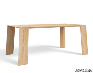 PURE 180 - Rectangular wooden dining table _ JAVORINA