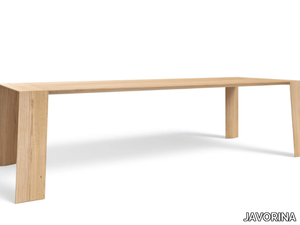 PURE 280 - Rectangular wooden dining table _ JAVORINA