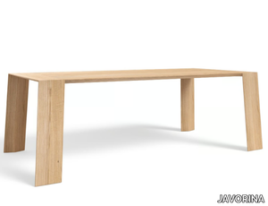 PURE 220 - Rectangular wooden dining table _ JAVORINA