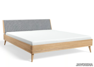 TERRA 180x200 - Wooden double bed with upholstered headboard _ JAVORINA