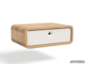 TERRA - Rectangular wall-mounted wooden bedside table _ JAVORINA