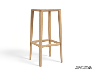 KA - High solid wood barstool with footrest _ JAVORINA