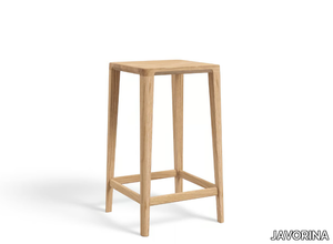 KA - Solid wood stool with footrest _ JAVORINA