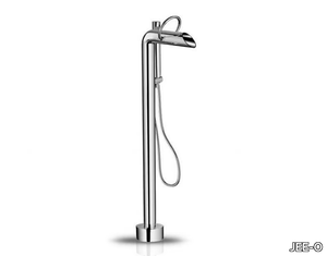 PURE BATH MIXER - Floor standing stainless steel bathtub mixer with hand shower _ JEE-O