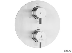 SLIMLINE MIXER TH - Thermostatic stainless steel shower mixer with plate _ JEE-O