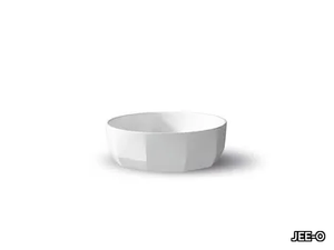 BLOOM BASIN LOW - Countertop round resin washbasin _ JEE-O