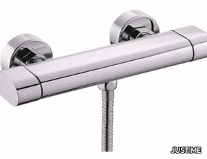 PERFECTO - 2 hole chromed brass shower mixer _ JUSTIME