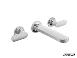 CHARMING - 3 hole wall-mounted washbasin mixer _ JUSTIME