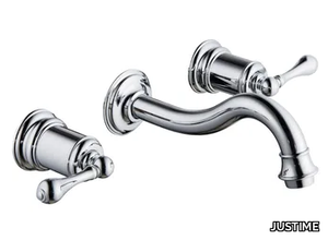 CLASSIK - Wall-mounted washbasin tap with individual rosettes _ JUSTIME