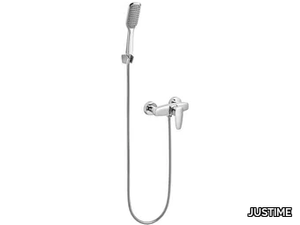 PAN II - Chromed brass shower mixer with hand shower _ JUSTIME